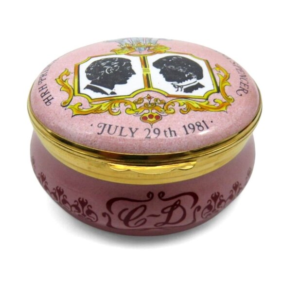 CRUMMLES Enamel Lady DIANA and Prince of Wales 1981 Wedding Limited 116/500 - Picture 4 of 10